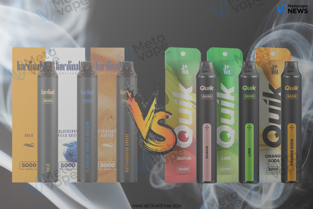 Ks Artisan 5000 Puffs vs Ks Quik 5000 Puffs ต่างกันยังไง