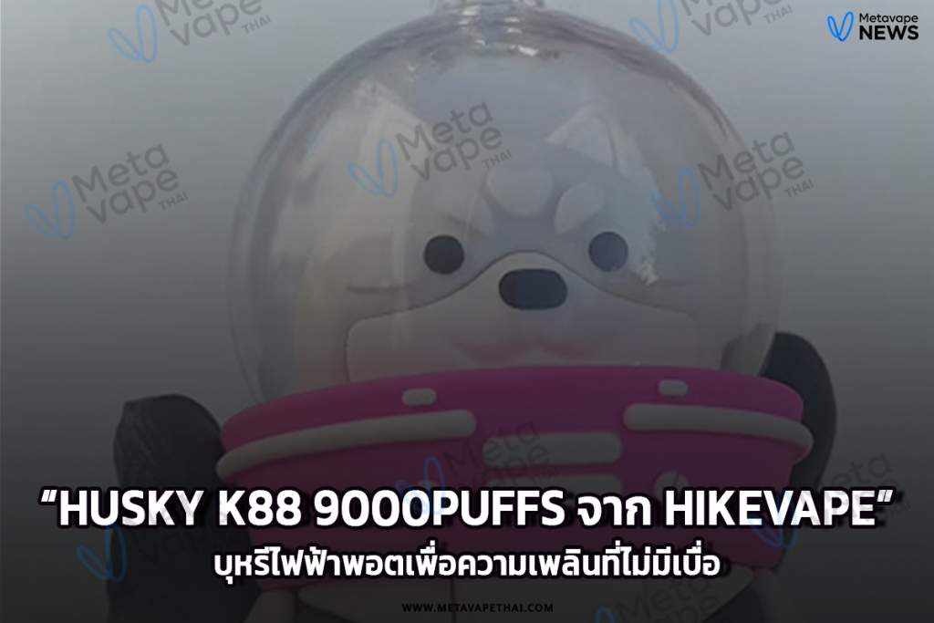 Husky K88 9000Puffs จาก Hikevape บุหรีไฟฟ้าพอตเพื่อความเพลินที่ไม่มีเบื่อ