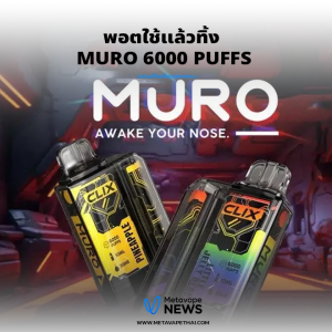 พอตใช้แล้วทิ้ง Muro 6000 puffs